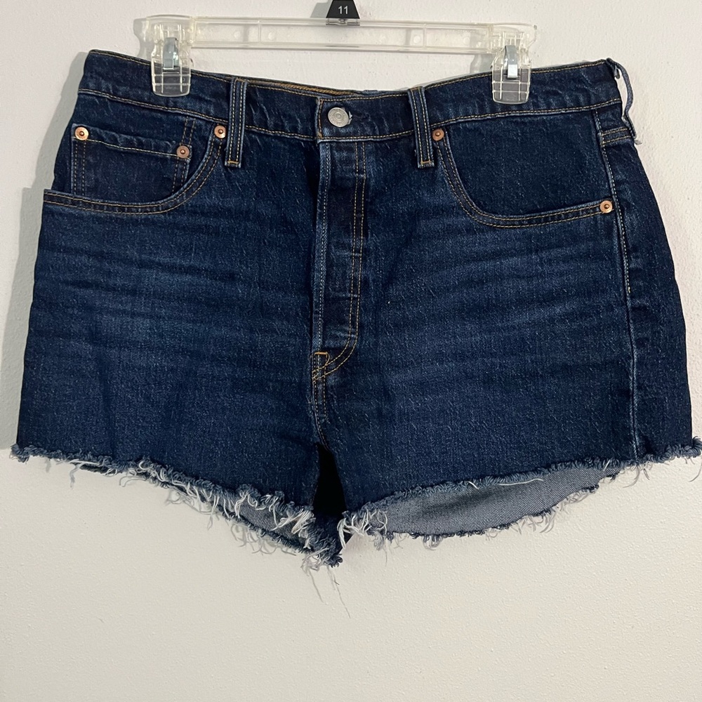 Levi's Dark Blue Jean Shorts